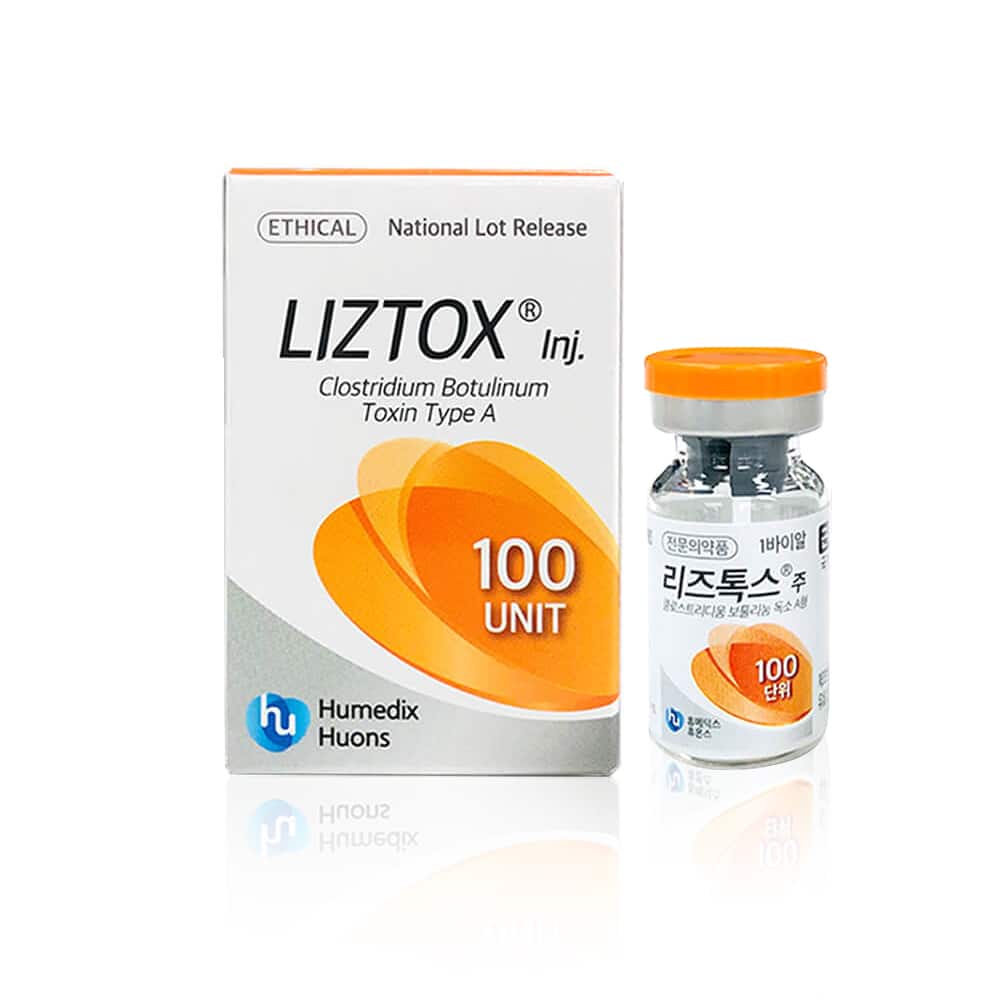 Liztox 100U Huons Biopharma BioPure freeze-dried botulinum toxin vial