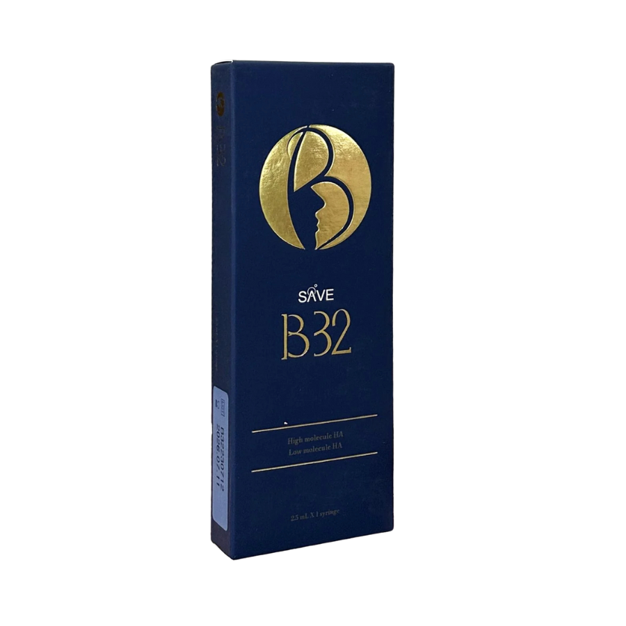 Save B32 High&Low Molecule HA Save Dual-weight non-cross-linked HA skin booster on white background