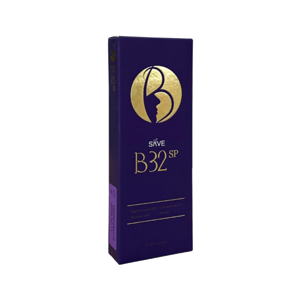 Save B32SP High&Low Molecule HA+Succinic Acid Save Dual-weight HA + succinic acid skin booster on white background