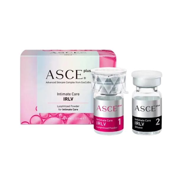 ASCE+ IRLV Intimate Care For Women ASCE+ Exosome PDRN intimate-care regenerative booster on white background
