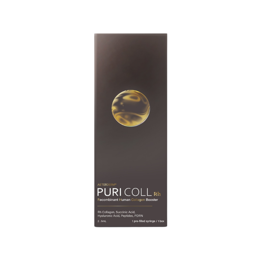 PuriColl Rh Collagen 2.5ml*1 PuriColl Recombinant collagen + PDRN skin booster on white background