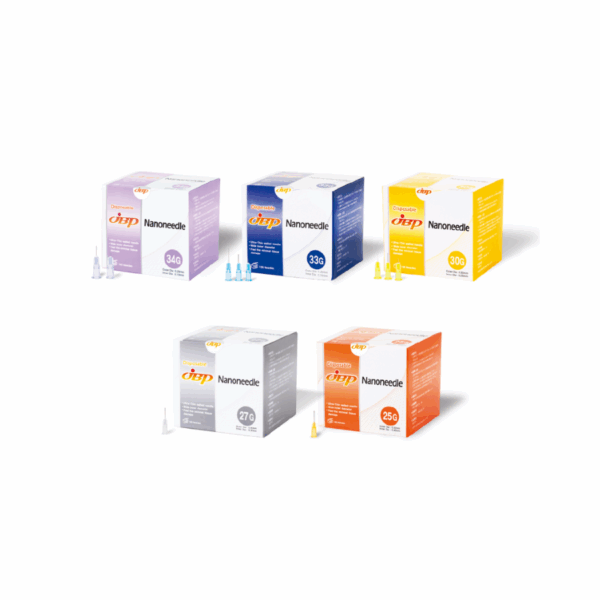JBP Nano Needle ultra-thin wall injection needle box — 100 pieces per box, Korean made