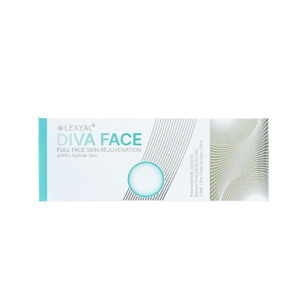 DIVA FACE PN 40mg*2ml DIVA PN facial skin regeneration booster on white background