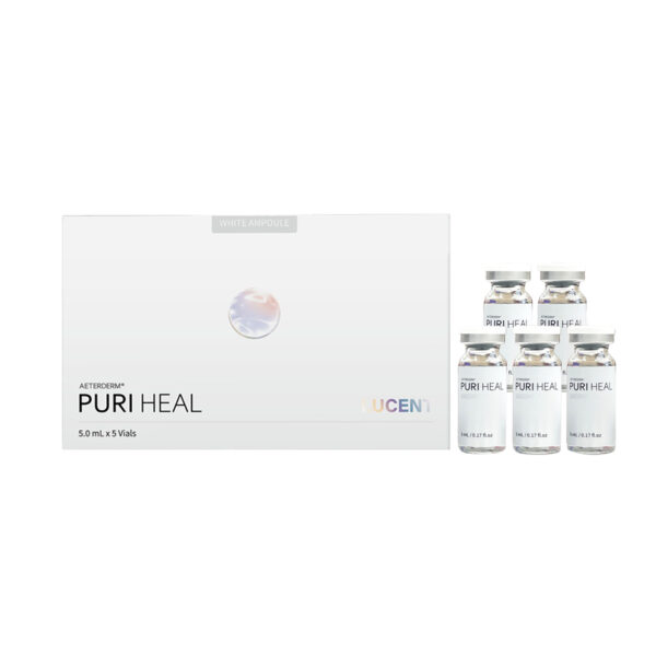 Puri Heal Lucent 5ml*5 Puri Heal Tone-up / brightening skin booster on white background