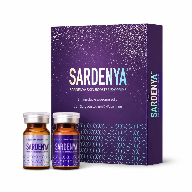 SARDENYA Skinbooster Exoprime purple box with two amber vials