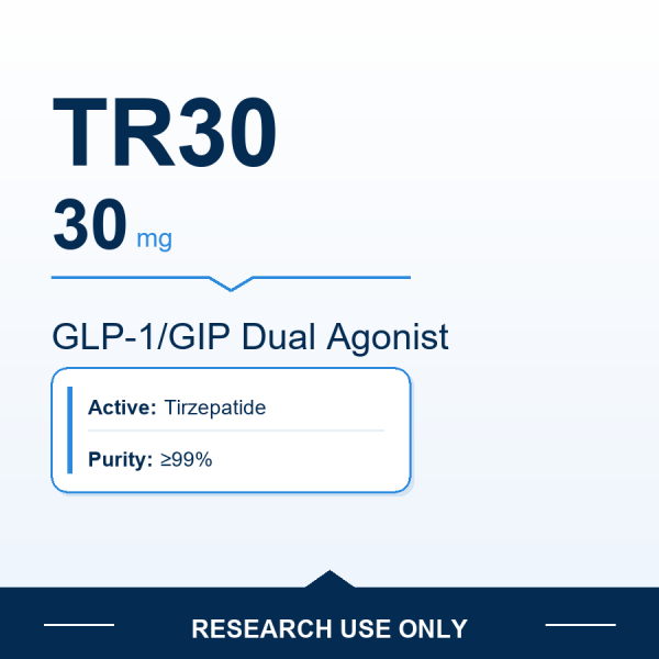 Tirzepatide TR30 30 mg research-use product image